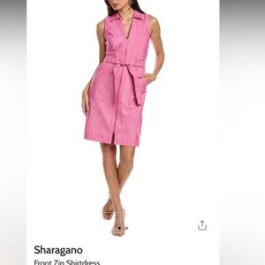 Sharagano Front Zip Dress Size 6